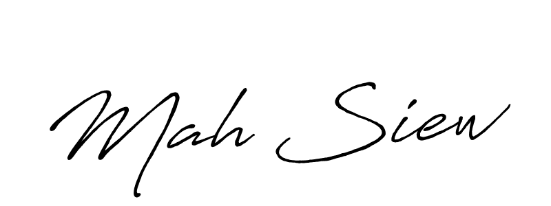 You should practise on your own different ways (Antro_Vectra_Bolder) to write your name (Mah Siew) in signature. don't let someone else do it for you. Mah Siew signature style 7 images and pictures png