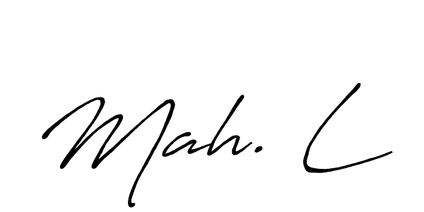 Check out images of Autograph of Mah. L name. Actor Mah. L Signature Style. Antro_Vectra_Bolder is a professional sign style online. Mah. L signature style 7 images and pictures png