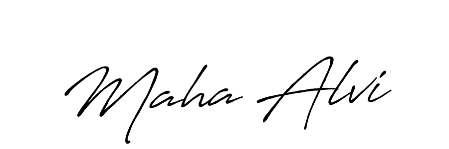 Similarly Antro_Vectra_Bolder is the best handwritten signature design. Signature creator online .You can use it as an online autograph creator for name Maha Alvi. Maha Alvi signature style 7 images and pictures png