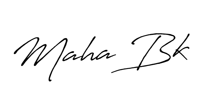 Also we have Maha Bk name is the best signature style. Create professional handwritten signature collection using Antro_Vectra_Bolder autograph style. Maha Bk signature style 7 images and pictures png