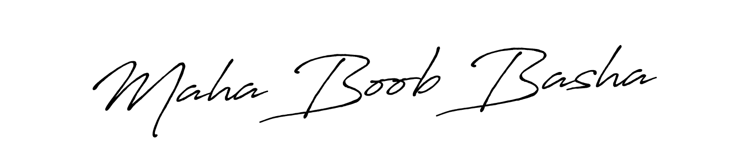 Also we have Maha Boob Basha name is the best signature style. Create professional handwritten signature collection using Antro_Vectra_Bolder autograph style. Maha Boob Basha signature style 7 images and pictures png