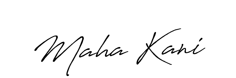 Make a beautiful signature design for name Maha Kani. Use this online signature maker to create a handwritten signature for free. Maha Kani signature style 7 images and pictures png