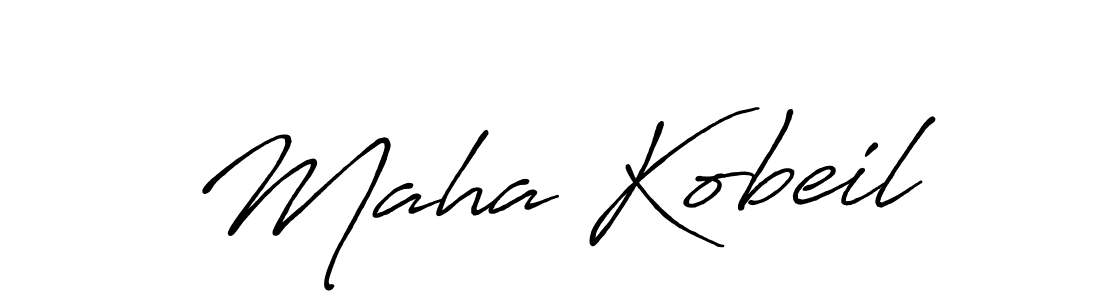 Antro_Vectra_Bolder is a professional signature style that is perfect for those who want to add a touch of class to their signature. It is also a great choice for those who want to make their signature more unique. Get Maha Kobeil name to fancy signature for free. Maha Kobeil signature style 7 images and pictures png