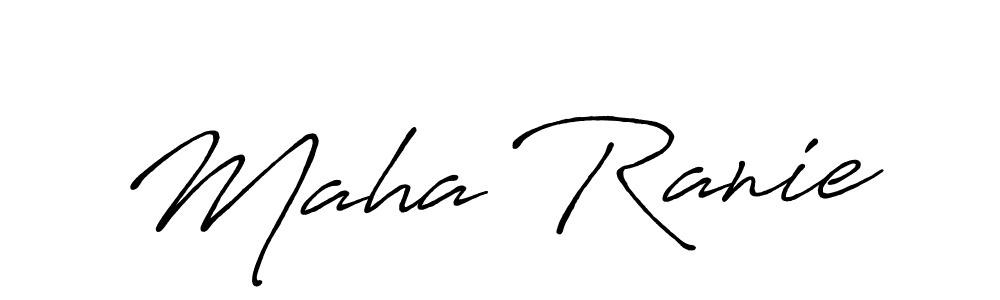 Also You can easily find your signature by using the search form. We will create Maha Ranie name handwritten signature images for you free of cost using Antro_Vectra_Bolder sign style. Maha Ranie signature style 7 images and pictures png