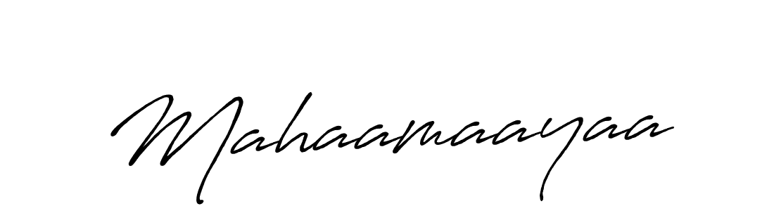 It looks lik you need a new signature style for name Mahaamaayaa. Design unique handwritten (Antro_Vectra_Bolder) signature with our free signature maker in just a few clicks. Mahaamaayaa signature style 7 images and pictures png