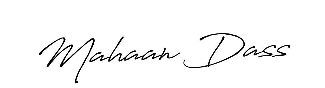 Create a beautiful signature design for name Mahaan Dass. With this signature (Antro_Vectra_Bolder) fonts, you can make a handwritten signature for free. Mahaan Dass signature style 7 images and pictures png