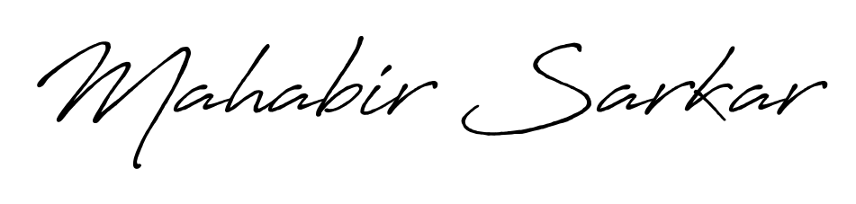 Elevate your brand with a stunning Mahabir Sarkar eSignature. The Antro_Vectra_Bolder style provides a balanced, flowing aesthetic for everyday signing. Mahabir Sarkar signature style 7 images and pictures png