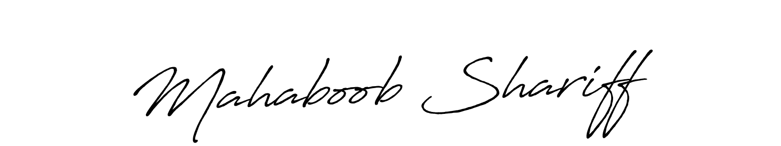 You should practise on your own different ways (Antro_Vectra_Bolder) to write your name (Mahaboob Shariff) in signature. don't let someone else do it for you. Mahaboob Shariff signature style 7 images and pictures png