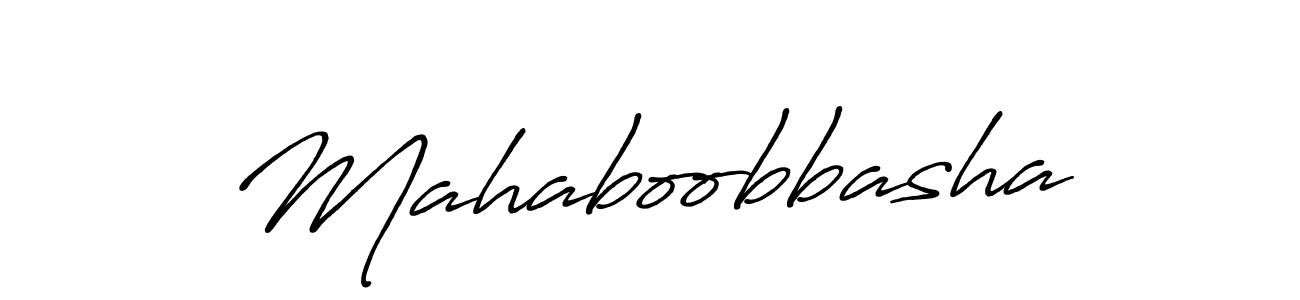 Use a signature maker to create a handwritten signature online. With this signature software, you can design (Antro_Vectra_Bolder) your own signature for name Mahaboobbasha. Mahaboobbasha signature style 7 images and pictures png