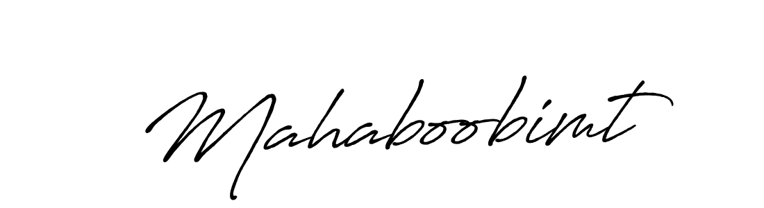 Use a signature maker to create a handwritten signature online. With this signature software, you can design (Antro_Vectra_Bolder) your own signature for name Mahaboobimt. Mahaboobimt signature style 7 images and pictures png