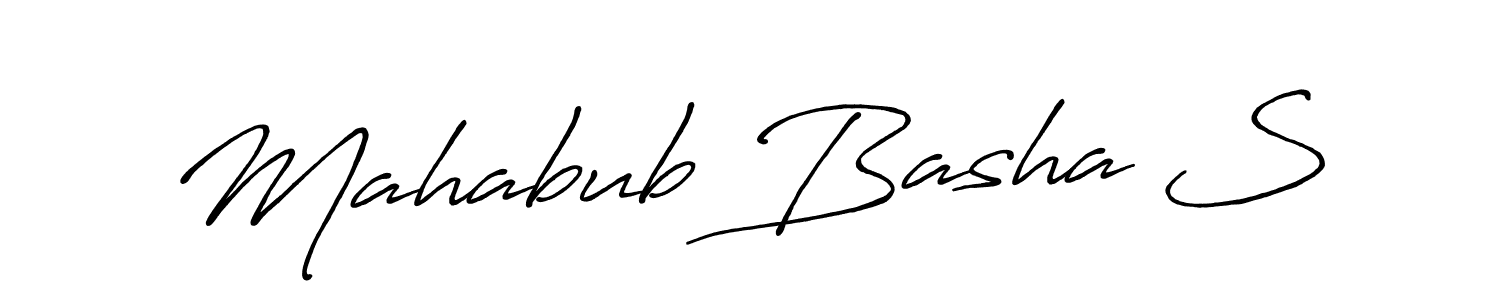 Similarly Antro_Vectra_Bolder is the best handwritten signature design. Signature creator online .You can use it as an online autograph creator for name Mahabub Basha S. Mahabub Basha S signature style 7 images and pictures png