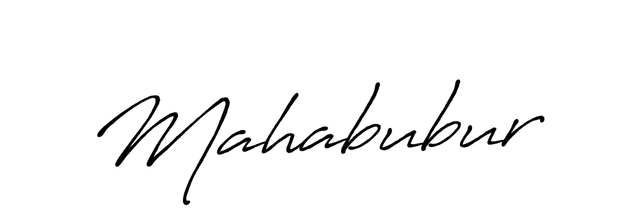 Mahabubur stylish signature style. Best Handwritten Sign (Antro_Vectra_Bolder) for my name. Handwritten Signature Collection Ideas for my name Mahabubur. Mahabubur signature style 7 images and pictures png