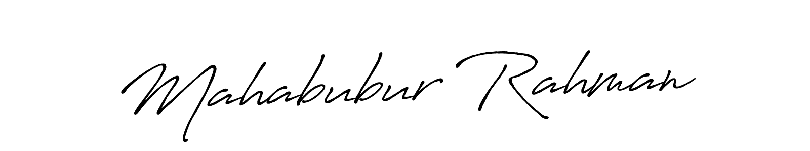 Use a signature maker to create a handwritten signature online. With this signature software, you can design (Antro_Vectra_Bolder) your own signature for name Mahabubur Rahman. Mahabubur Rahman signature style 7 images and pictures png