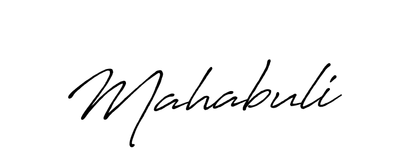 Similarly Antro_Vectra_Bolder is the best handwritten signature design. Signature creator online .You can use it as an online autograph creator for name Mahabuli. Mahabuli signature style 7 images and pictures png