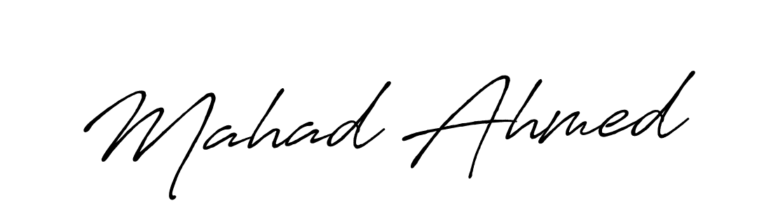 Make a beautiful signature design for name Mahad Ahmed. Use this online signature maker to create a handwritten signature for free. Mahad Ahmed signature style 7 images and pictures png