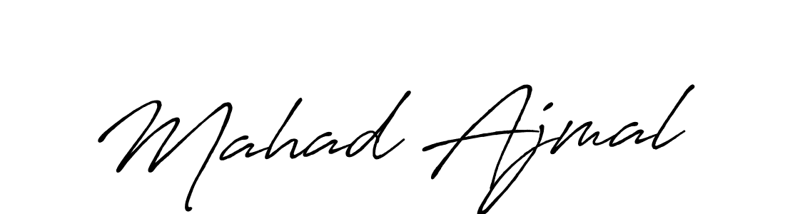 Also we have Mahad Ajmal name is the best signature style. Create professional handwritten signature collection using Antro_Vectra_Bolder autograph style. Mahad Ajmal signature style 7 images and pictures png