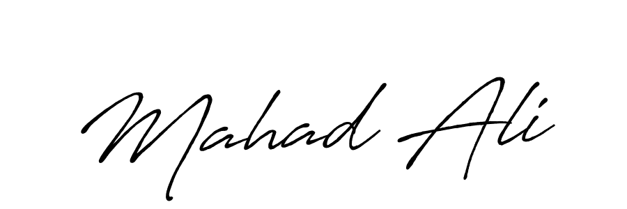 How to make Mahad Ali signature? Antro_Vectra_Bolder is a professional autograph style. Create handwritten signature for Mahad Ali name. Mahad Ali signature style 7 images and pictures png