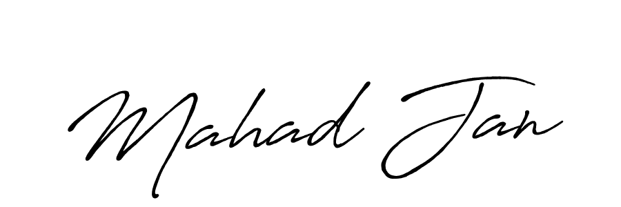 Make a beautiful signature design for name Mahad Jan. With this signature (Antro_Vectra_Bolder) style, you can create a handwritten signature for free. Mahad Jan signature style 7 images and pictures png