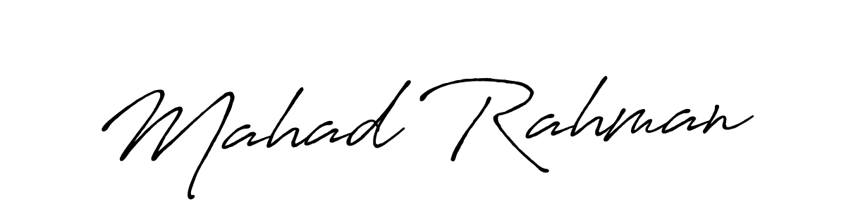 Also we have Mahad Rahman name is the best signature style. Create professional handwritten signature collection using Antro_Vectra_Bolder autograph style. Mahad Rahman signature style 7 images and pictures png