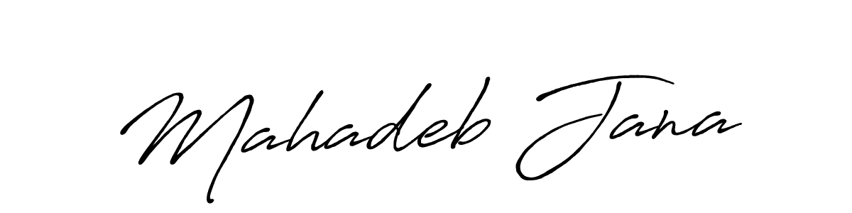 It looks lik you need a new signature style for name Mahadeb Jana. Design unique handwritten (Antro_Vectra_Bolder) signature with our free signature maker in just a few clicks. Mahadeb Jana signature style 7 images and pictures png