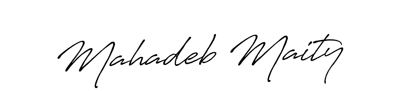 Use a signature maker to create a handwritten signature online. With this signature software, you can design (Antro_Vectra_Bolder) your own signature for name Mahadeb Maity. Mahadeb Maity signature style 7 images and pictures png