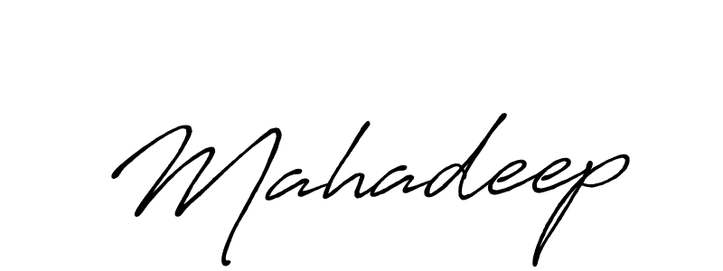 Mahadeep stylish signature style. Best Handwritten Sign (Antro_Vectra_Bolder) for my name. Handwritten Signature Collection Ideas for my name Mahadeep. Mahadeep signature style 7 images and pictures png