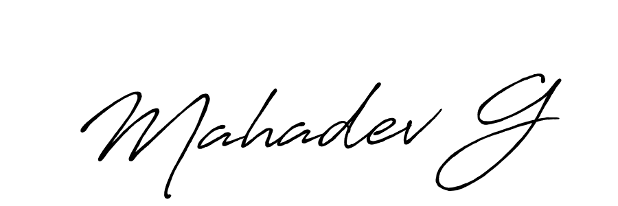 Once you've used our free online signature maker to create your best signature Antro_Vectra_Bolder style, it's time to enjoy all of the benefits that Mahadev G name signing documents. Mahadev G signature style 7 images and pictures png