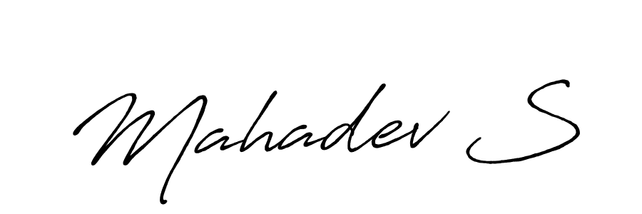 Antro_Vectra_Bolder is a professional signature style that is perfect for those who want to add a touch of class to their signature. It is also a great choice for those who want to make their signature more unique. Get Mahadev S name to fancy signature for free. Mahadev S signature style 7 images and pictures png