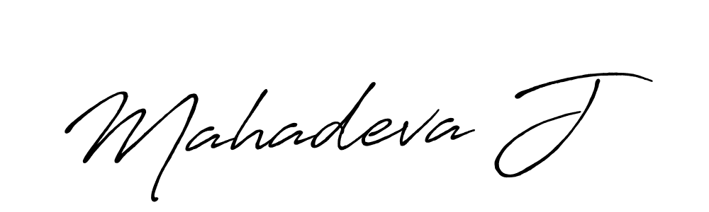 Make a beautiful signature design for name Mahadeva J. With this signature (Antro_Vectra_Bolder) style, you can create a handwritten signature for free. Mahadeva J signature style 7 images and pictures png