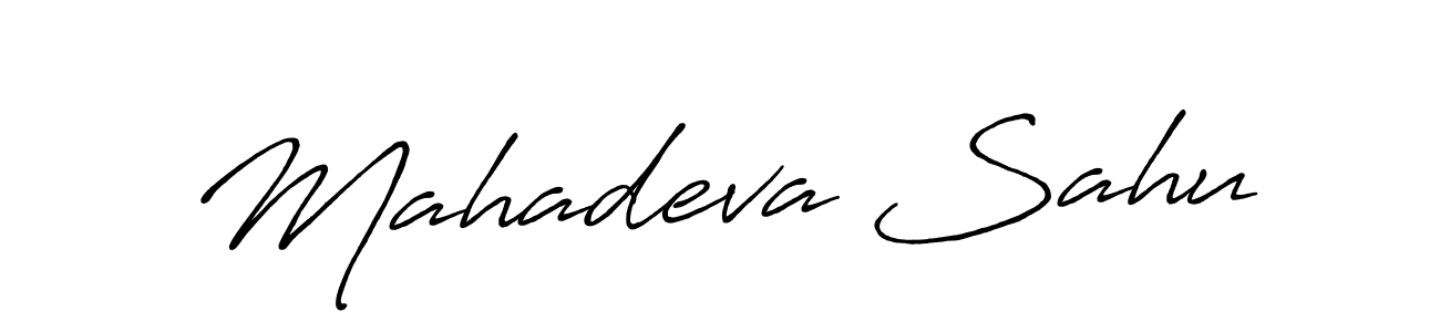 Mahadeva Sahu stylish signature style. Best Handwritten Sign (Antro_Vectra_Bolder) for my name. Handwritten Signature Collection Ideas for my name Mahadeva Sahu. Mahadeva Sahu signature style 7 images and pictures png