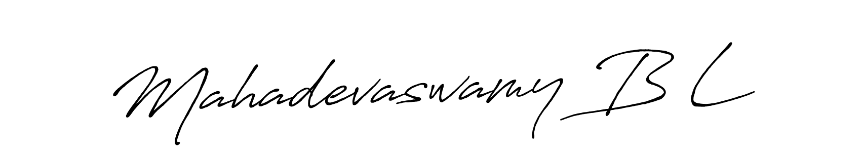 Mahadevaswamy B L stylish signature style. Best Handwritten Sign (Antro_Vectra_Bolder) for my name. Handwritten Signature Collection Ideas for my name Mahadevaswamy B L. Mahadevaswamy B L signature style 7 images and pictures png