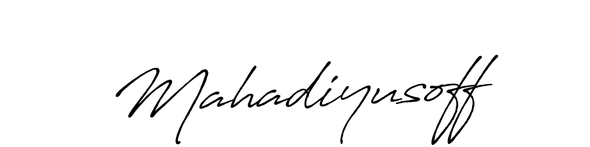 Once you've used our free online signature maker to create your best signature Antro_Vectra_Bolder style, it's time to enjoy all of the benefits that Mahadiyusoff name signing documents. Mahadiyusoff signature style 7 images and pictures png