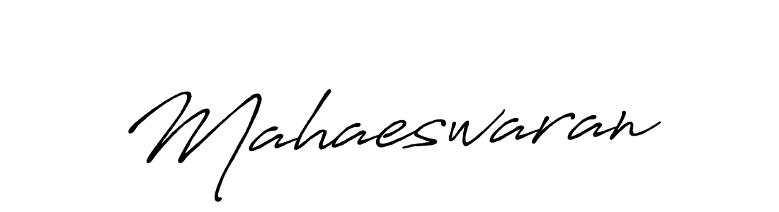 Make a beautiful signature design for name Mahaeswaran. With this signature (Antro_Vectra_Bolder) style, you can create a handwritten signature for free. Mahaeswaran signature style 7 images and pictures png
