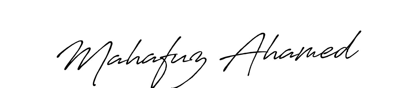 Use a signature maker to create a handwritten signature online. With this signature software, you can design (Antro_Vectra_Bolder) your own signature for name Mahafuz Ahamed. Mahafuz Ahamed signature style 7 images and pictures png