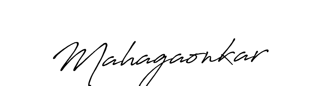 It looks lik you need a new signature style for name Mahagaonkar. Design unique handwritten (Antro_Vectra_Bolder) signature with our free signature maker in just a few clicks. Mahagaonkar signature style 7 images and pictures png