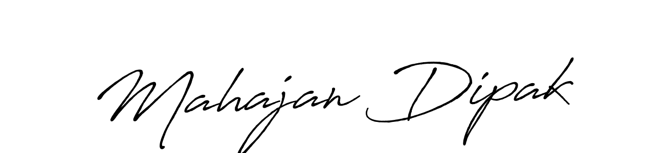 How to make Mahajan Dipak name signature. Use Antro_Vectra_Bolder style for creating short signs online. This is the latest handwritten sign. Mahajan Dipak signature style 7 images and pictures png