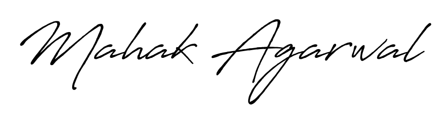 Also You can easily find your signature by using the search form. We will create Mahak Agarwal name handwritten signature images for you free of cost using Antro_Vectra_Bolder sign style. Mahak Agarwal signature style 7 images and pictures png