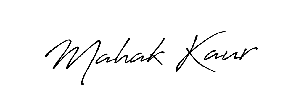 You should practise on your own different ways (Antro_Vectra_Bolder) to write your name (Mahak Kaur) in signature. don't let someone else do it for you. Mahak Kaur signature style 7 images and pictures png