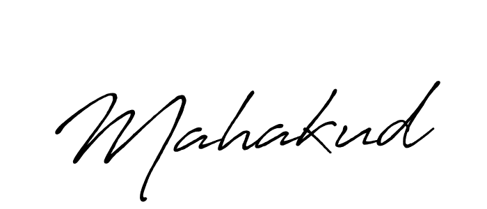 Create a beautiful signature design for name Mahakud. With this signature (Antro_Vectra_Bolder) fonts, you can make a handwritten signature for free. Mahakud signature style 7 images and pictures png