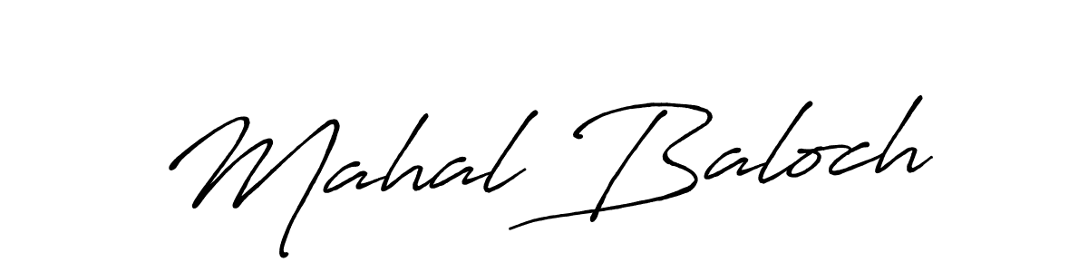 How to make Mahal Baloch signature? Antro_Vectra_Bolder is a professional autograph style. Create handwritten signature for Mahal Baloch name. Mahal Baloch signature style 7 images and pictures png