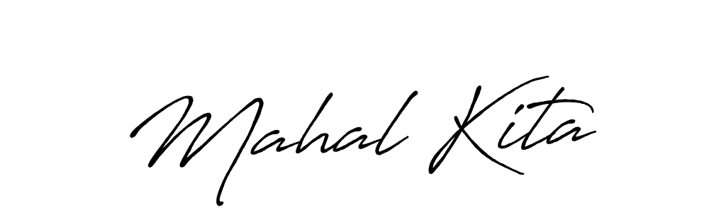 Once you've used our free online signature maker to create your best signature Antro_Vectra_Bolder style, it's time to enjoy all of the benefits that Mahal Kita name signing documents. Mahal Kita signature style 7 images and pictures png