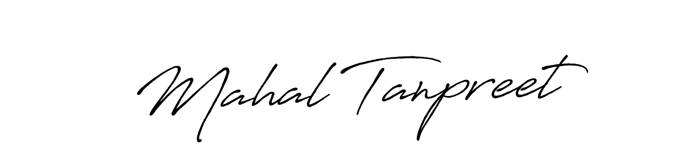 Make a beautiful signature design for name Mahal Tanpreet. With this signature (Antro_Vectra_Bolder) style, you can create a handwritten signature for free. Mahal Tanpreet signature style 7 images and pictures png