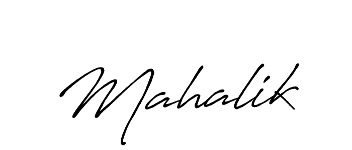 Design your own signature with our free online signature maker. With this signature software, you can create a handwritten (Antro_Vectra_Bolder) signature for name Mahalik. Mahalik signature style 7 images and pictures png