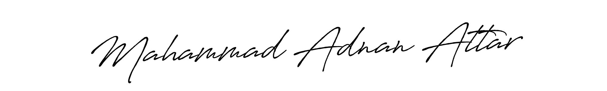 Design your own signature with our free online signature maker. With this signature software, you can create a handwritten (Antro_Vectra_Bolder) signature for name Mahammad Adnan Attar. Mahammad Adnan Attar signature style 7 images and pictures png