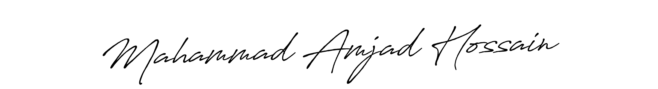 Use a signature maker to create a handwritten signature online. With this signature software, you can design (Antro_Vectra_Bolder) your own signature for name Mahammad Amjad Hossain. Mahammad Amjad Hossain signature style 7 images and pictures png