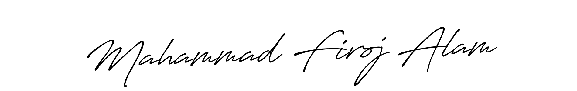 How to make Mahammad Firoj Alam name signature. Use Antro_Vectra_Bolder style for creating short signs online. This is the latest handwritten sign. Mahammad Firoj Alam signature style 7 images and pictures png