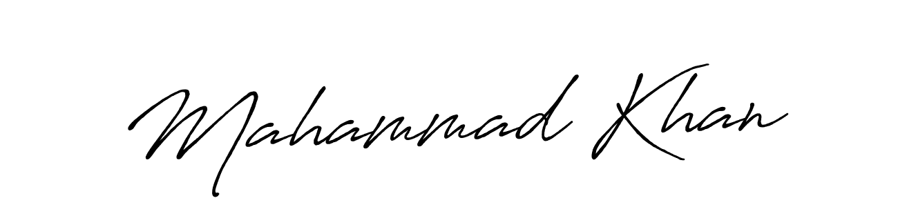 Mahammad Khan stylish signature style. Best Handwritten Sign (Antro_Vectra_Bolder) for my name. Handwritten Signature Collection Ideas for my name Mahammad Khan. Mahammad Khan signature style 7 images and pictures png