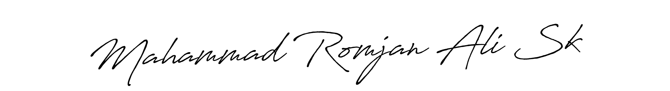 You should practise on your own different ways (Antro_Vectra_Bolder) to write your name (Mahammad Romjan Ali Sk) in signature. don't let someone else do it for you. Mahammad Romjan Ali Sk signature style 7 images and pictures png