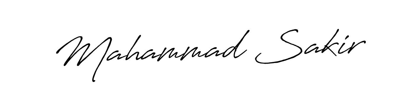 Also we have Mahammad Sakir name is the best signature style. Create professional handwritten signature collection using Antro_Vectra_Bolder autograph style. Mahammad Sakir signature style 7 images and pictures png