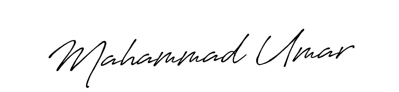 Design your own signature with our free online signature maker. With this signature software, you can create a handwritten (Antro_Vectra_Bolder) signature for name Mahammad Umar. Mahammad Umar signature style 7 images and pictures png